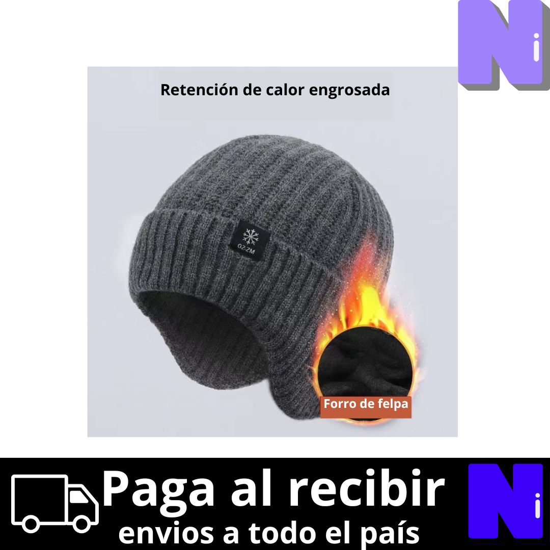 GORRO TAPA OREJAS PARA INVIERNO